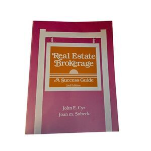 Real estate brokerage by John E. Cyr and Joan M. Sobeck - isbn 0884626741